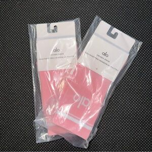 Ali Pink Unisex Athletic Socks - Pack of 2